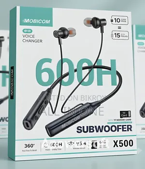 600 Hours (600h) Mobicom X500 Wireless Neckband