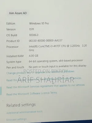 Desktop Computer Gigabyte 4GB Intel Core 3 HDD 500GB