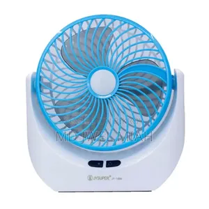 Jy Super Lithium Rechargeable Mini Table Fan With Led Light