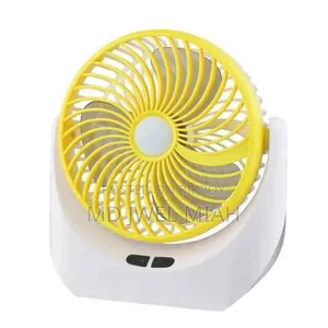 Jy Super Lithium Rechargeable Mini Table Fan With Led Light