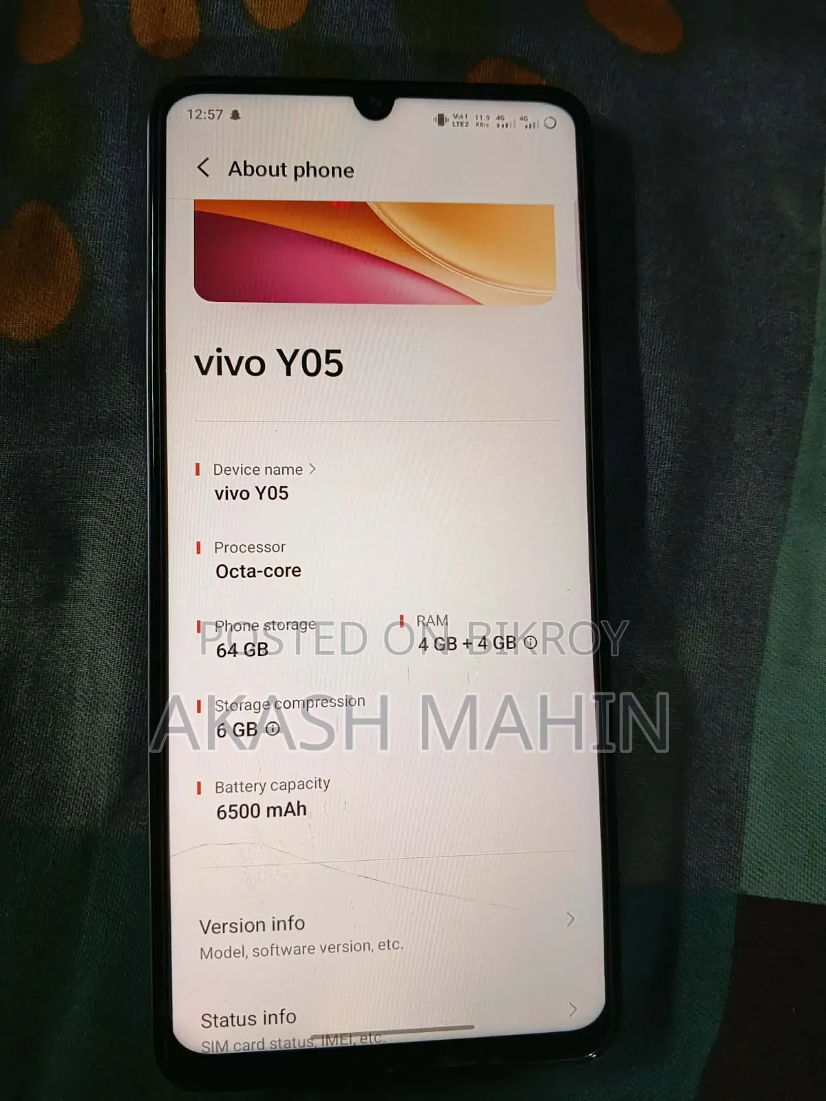 Vivo Y05 64 GB