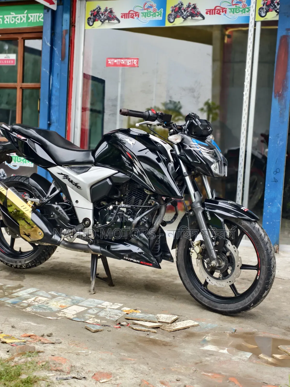 TVS Apache 160 4V 2024 Black