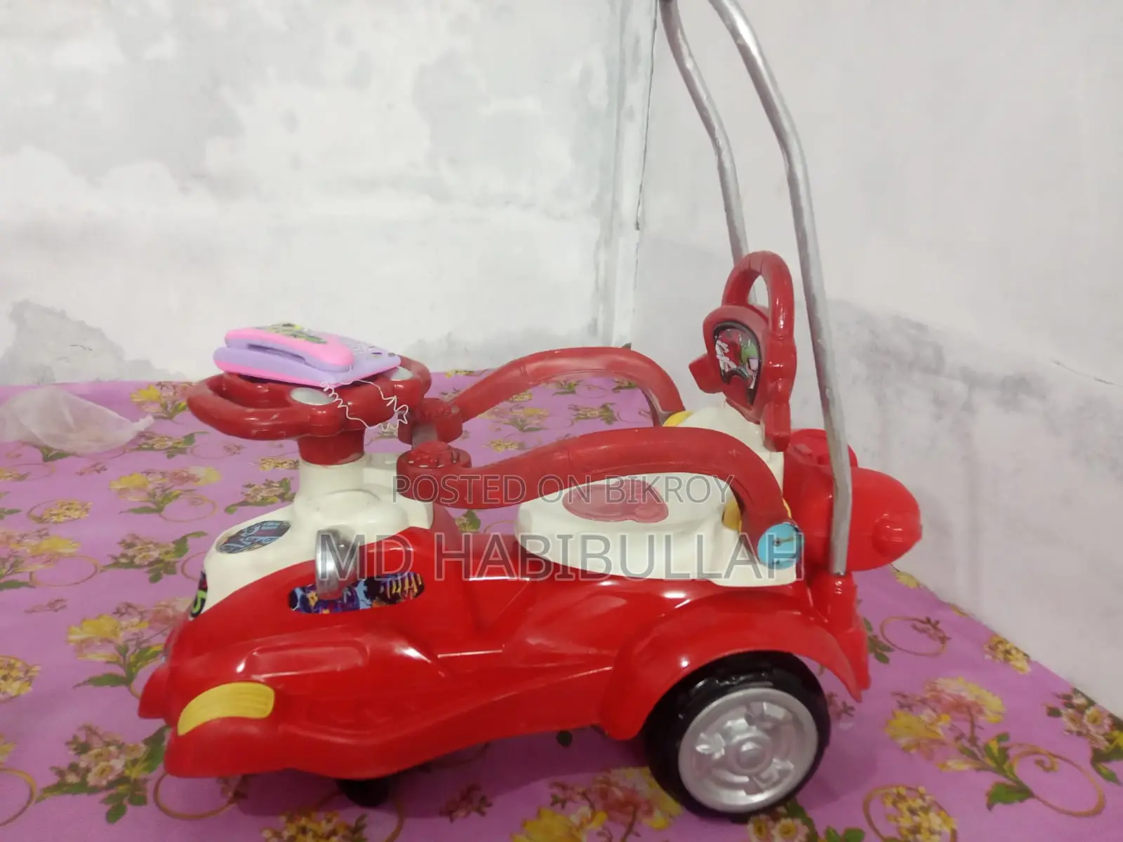 বাচ্চাদের লাল বেবি অটো কার