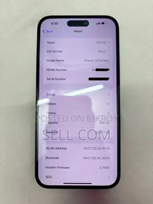 New Apple iPhone 14 Pro Max 256 GB Black