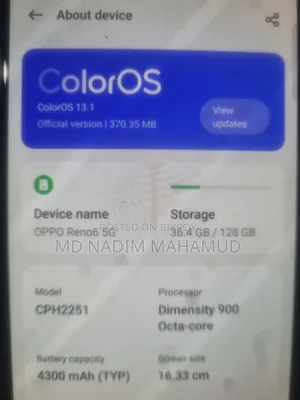 Oppo Reno6 5G 128 GB Black