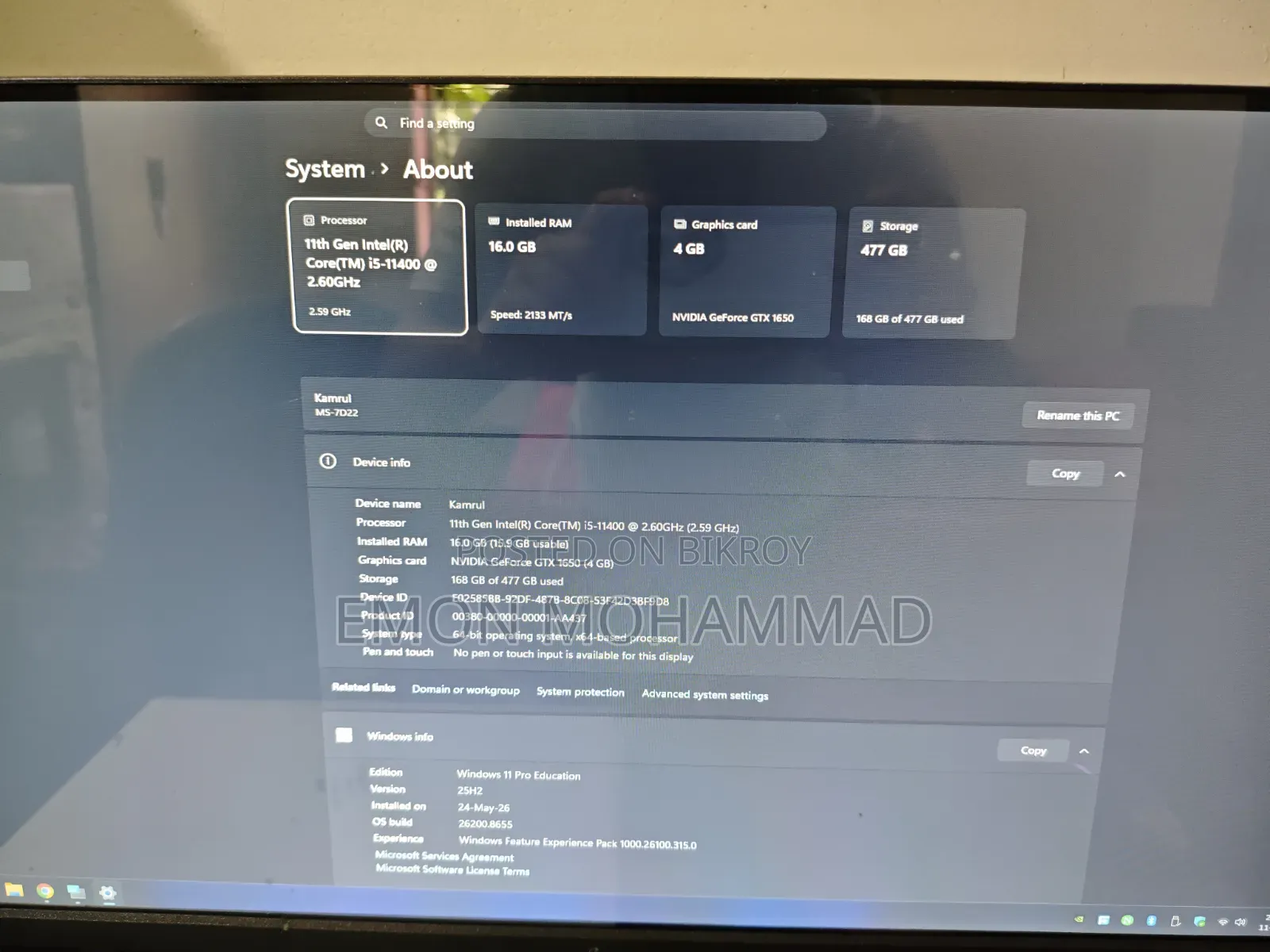 Desktop Computer Gigabyte GB-BXi3-5010 16GB Intel Core i5 SSD 512GB