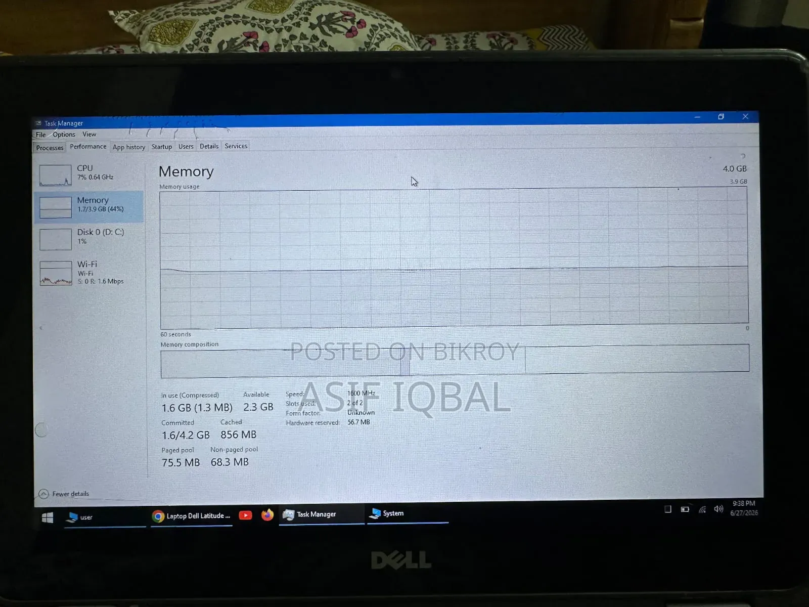 Laptop Dell Chromebook 11 4GB Intel Pentium SSD 128GB