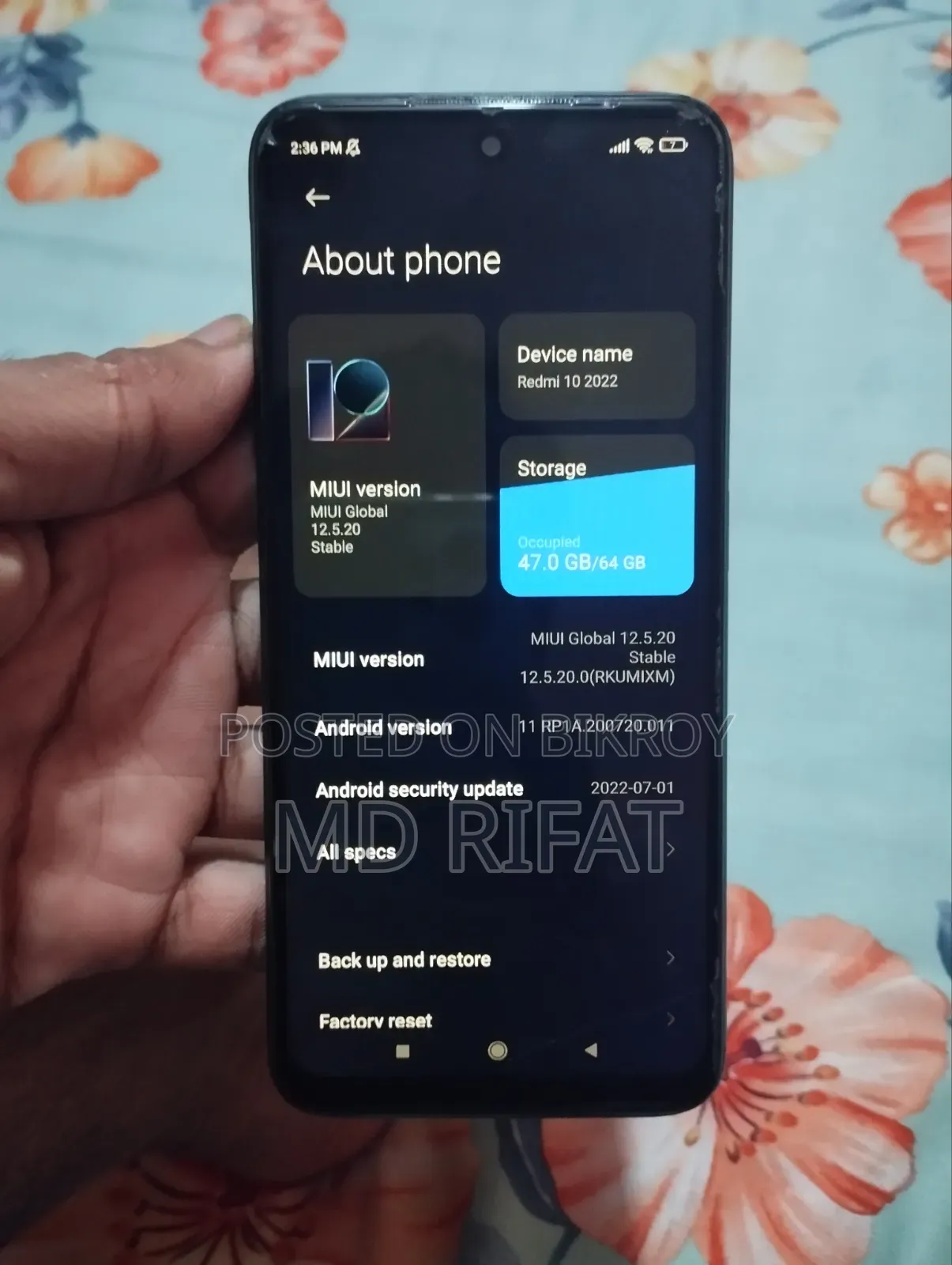 শাওমি রেডমি ১০ ৬৪ জিবি গ্রে