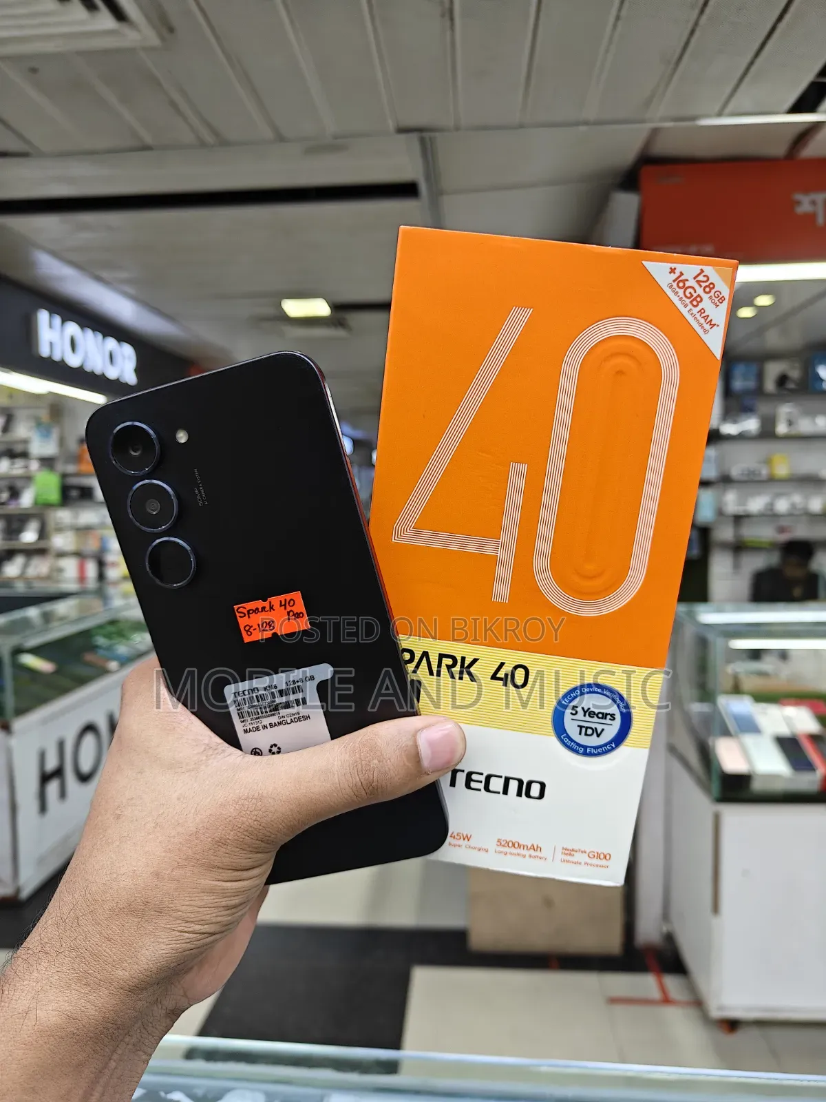 Tecno Spark 40 Pro 128 GB Black