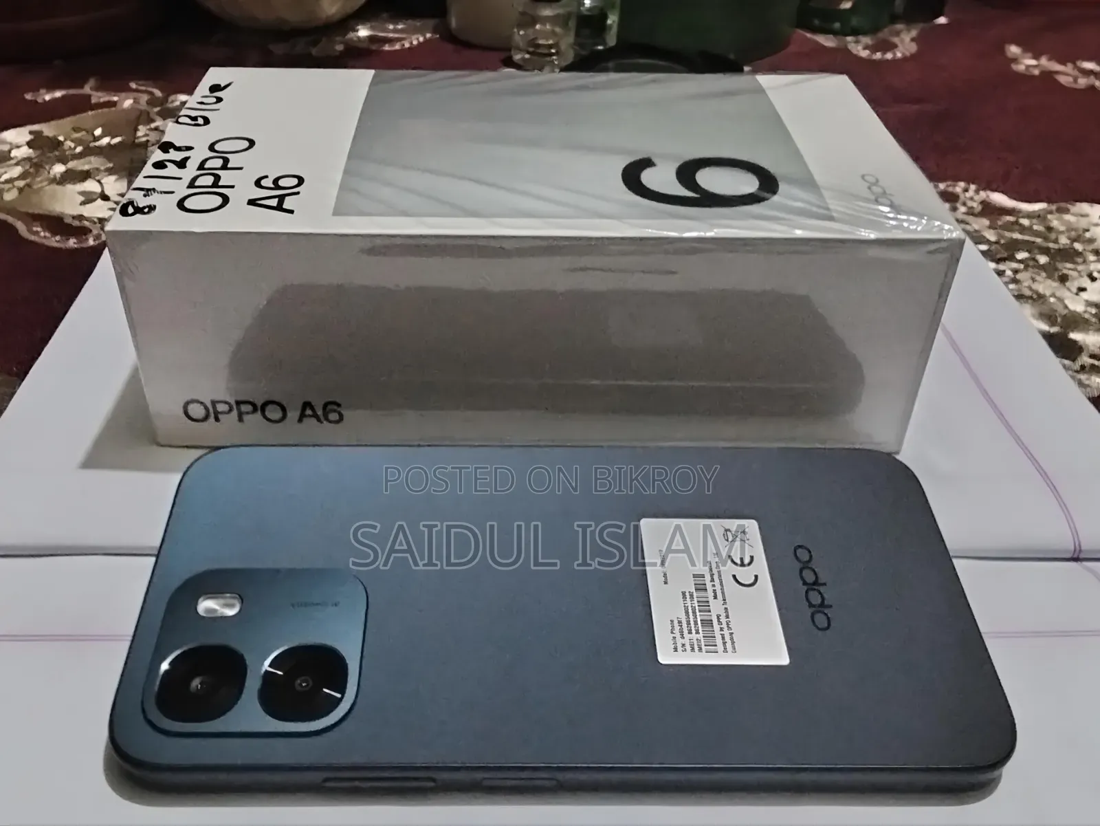 New Oppo A6 128 GB Black