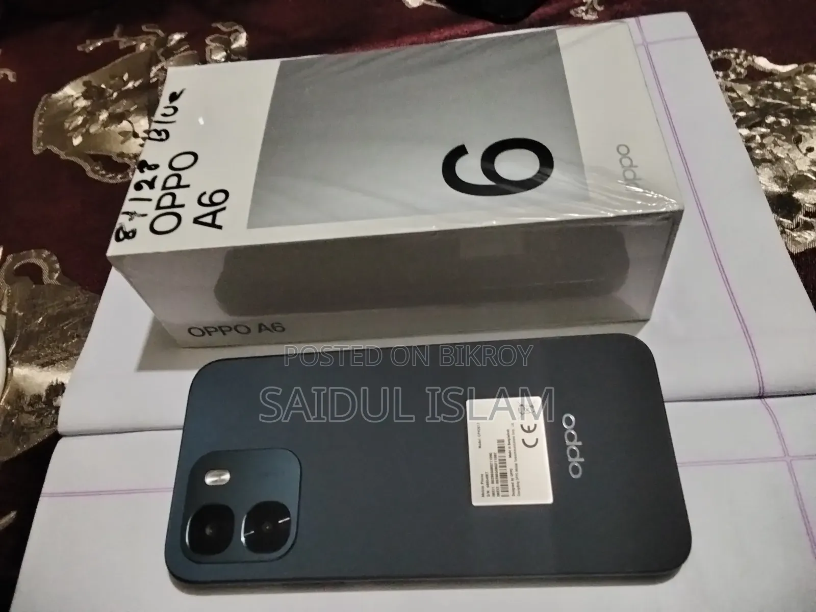New Oppo A6 128 GB Black