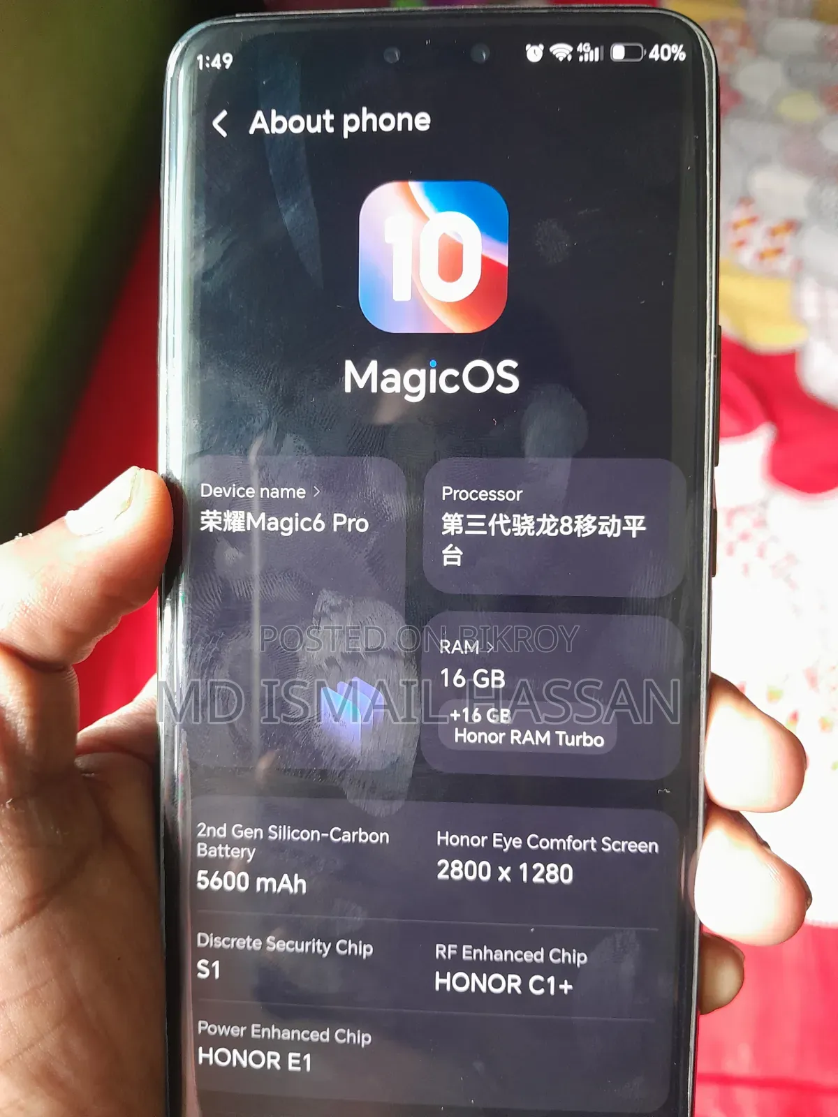 Honor Magic6 Pro 512 GB Black