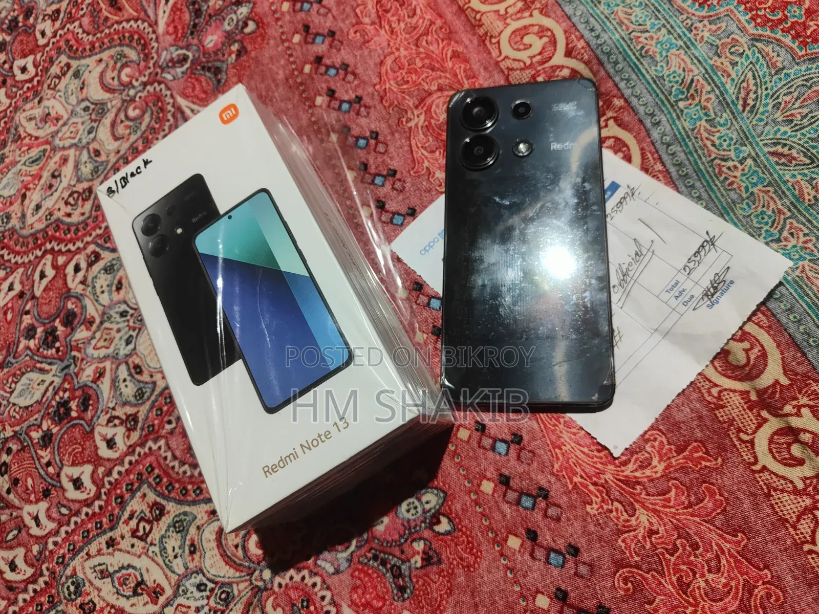 নতুন শাওমি রেডমি নোট ১৩ ২৫৬ জিবি ব্ল্যাক