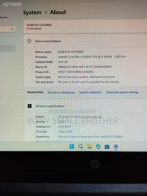 Laptop HP Stream Notebook 8GB Intel Core I5 HDD+SSD 128GB