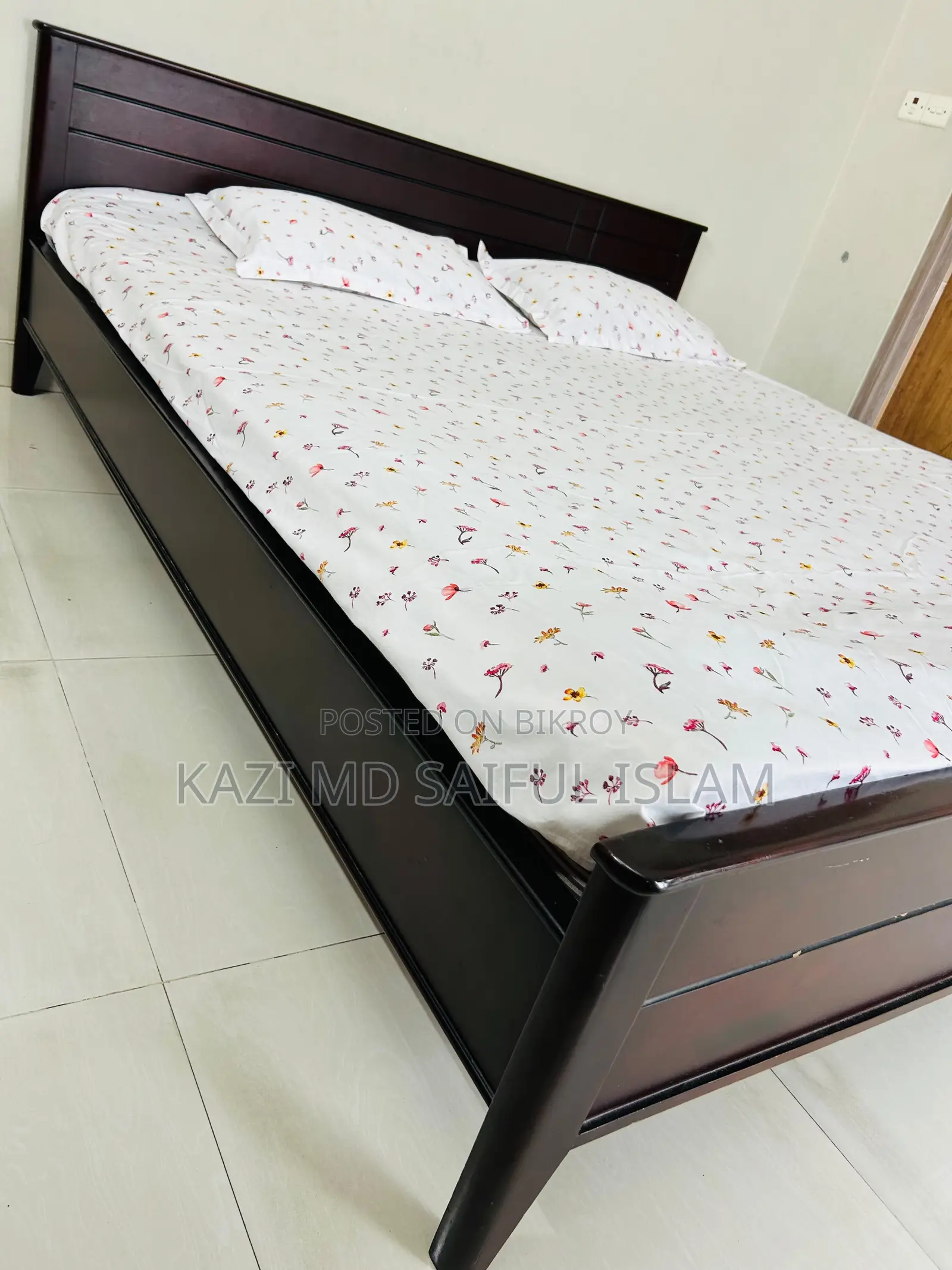 Bed With Mattress and Topper