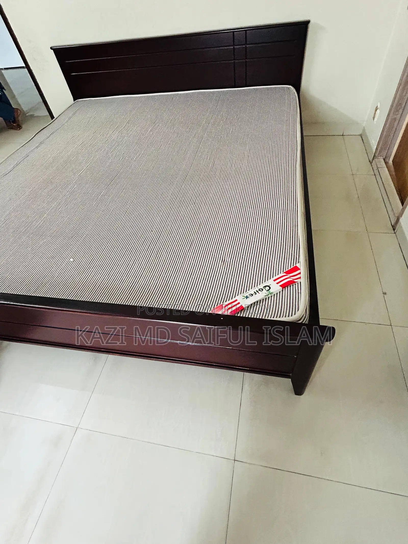 Bed With Mattress and Topper