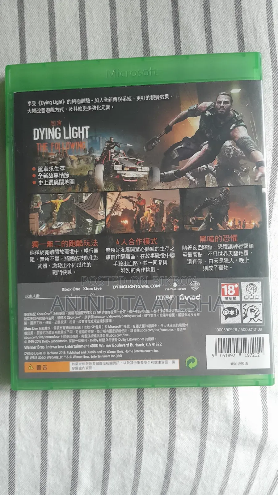 Dying Light: The Following Enhanced Edition for Xbox One/Series X