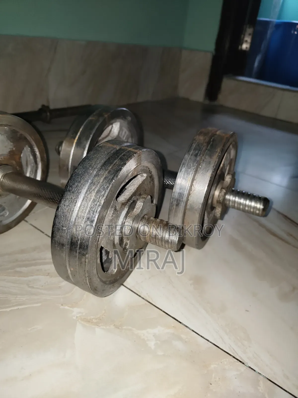 Dumbbell With EZ Bar