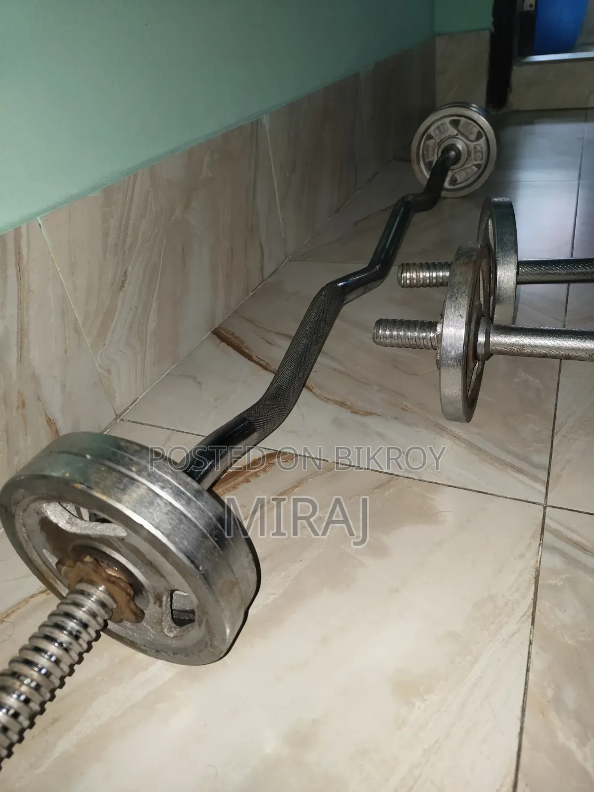 Dumbbell With EZ Bar