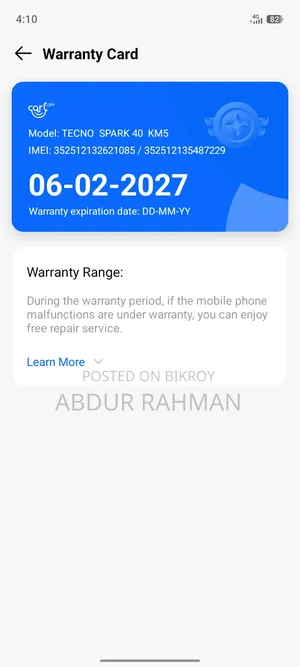 Tecno Spark 40 256 GB Blue