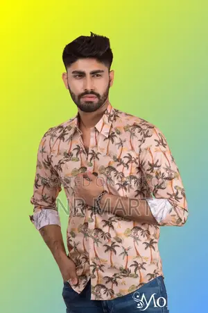 Premium Style Cotton Print Formal Shirt with a stylish look.