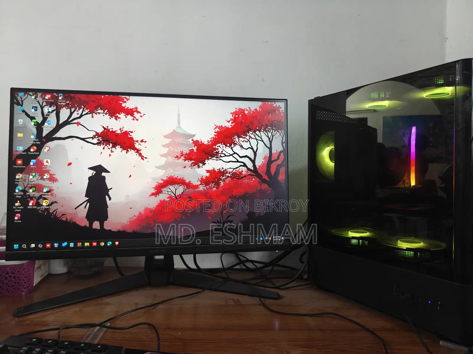 Desktop Computer Asus 16GB AMD Ryzen 5 SSD 512GB