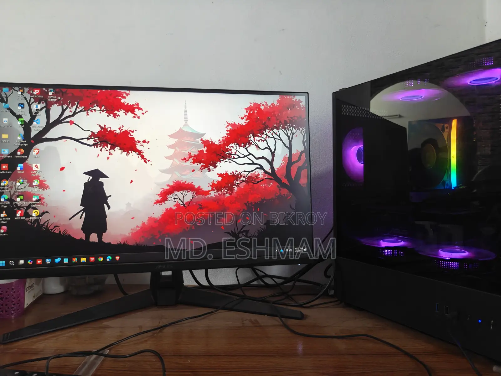 Desktop Computer Asus 16GB AMD Ryzen 5 SSD 512GB