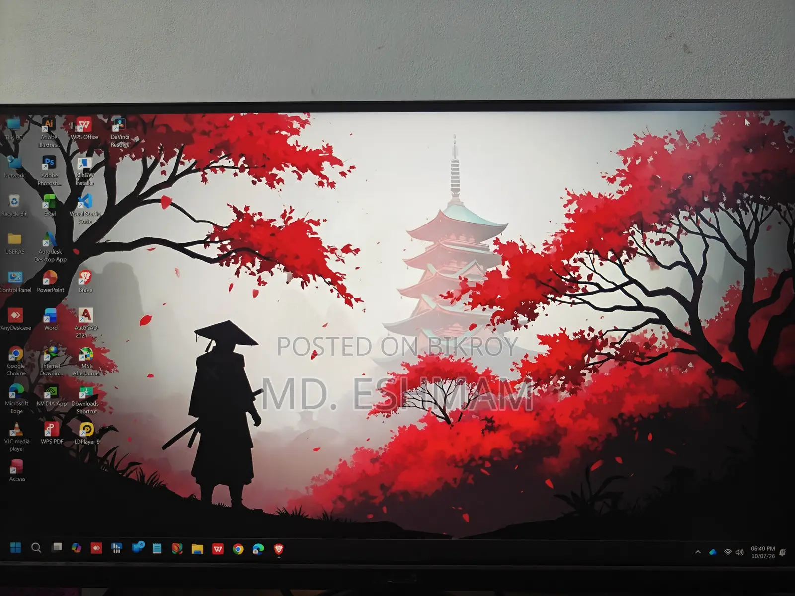 Desktop Computer Asus 16GB AMD Ryzen 5 SSD 512GB