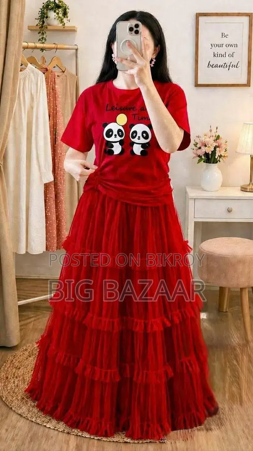 T-Shirt and Skirt Set