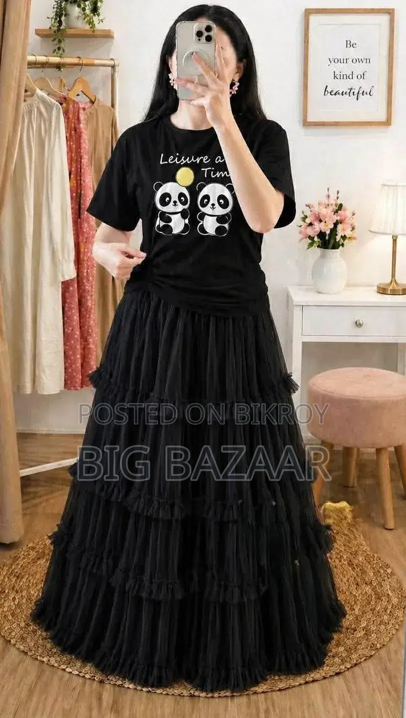 T-Shirt and Skirt Set