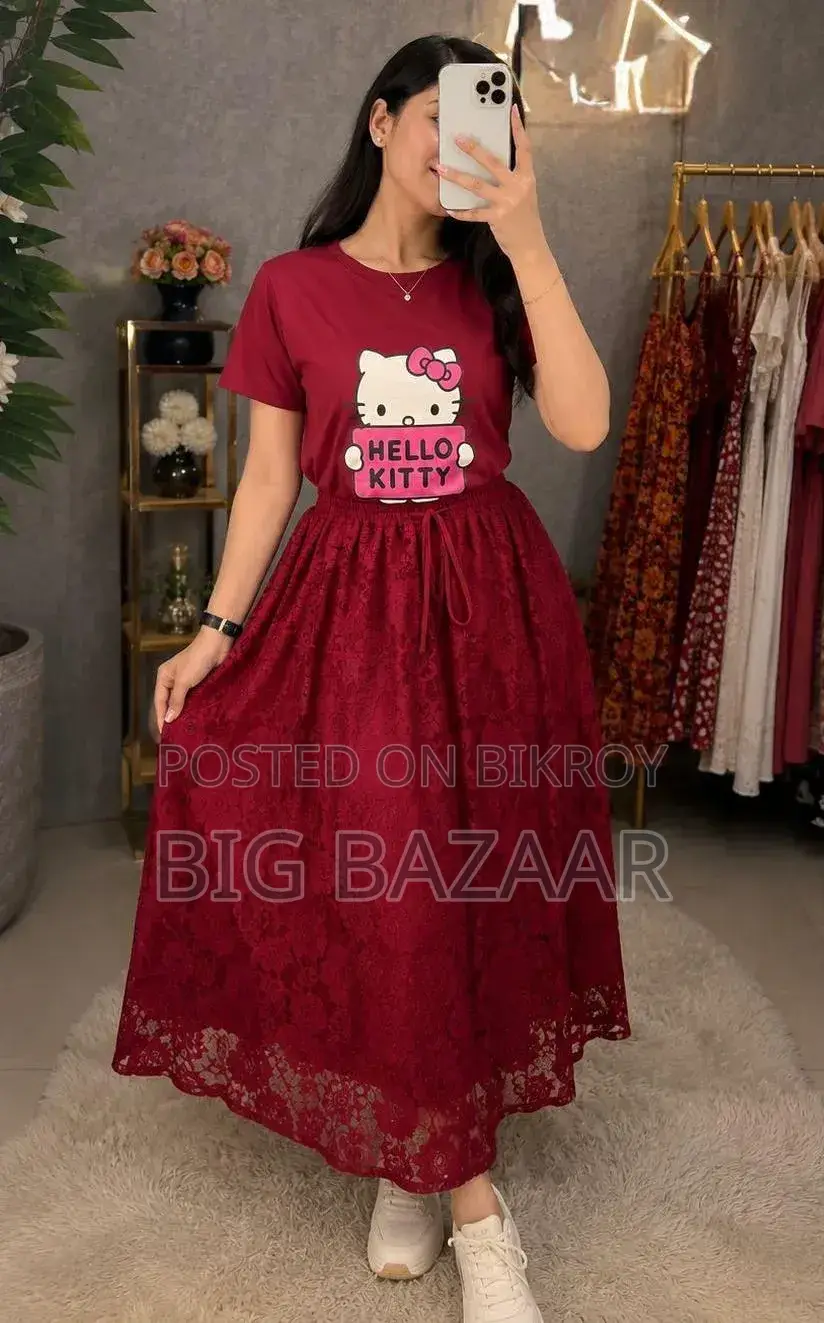 T-Shirt and Skirt Set