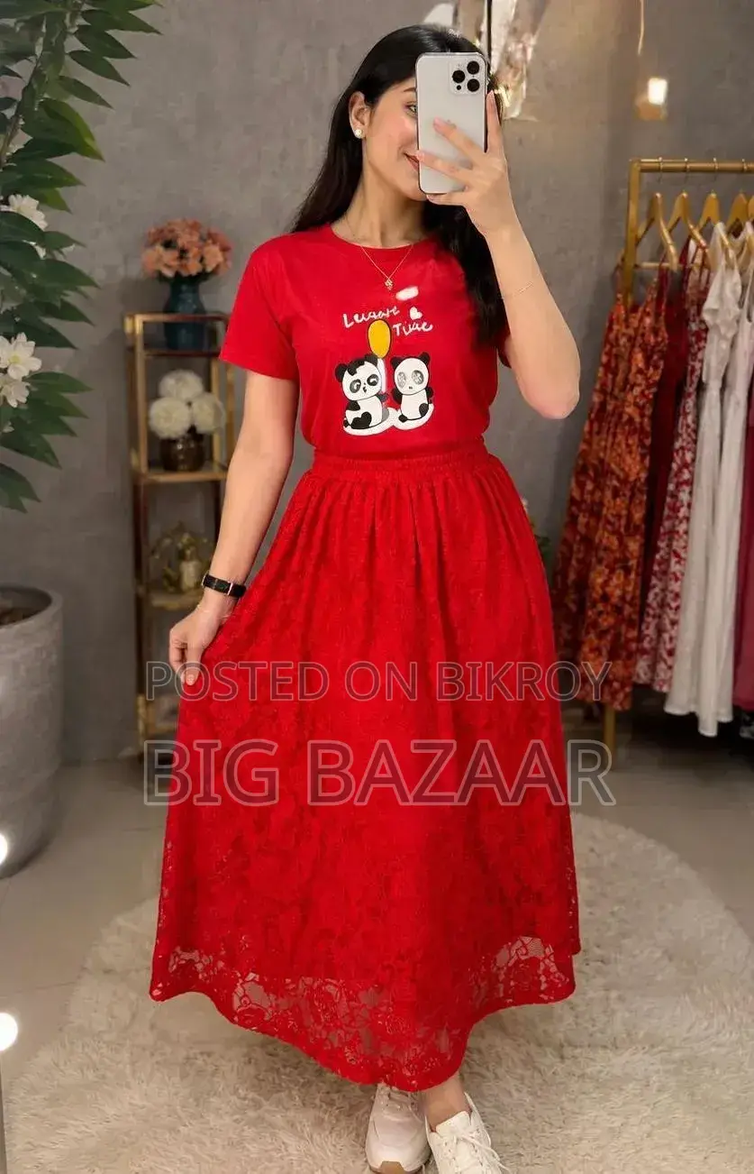 T-Shirt and Skirt Set