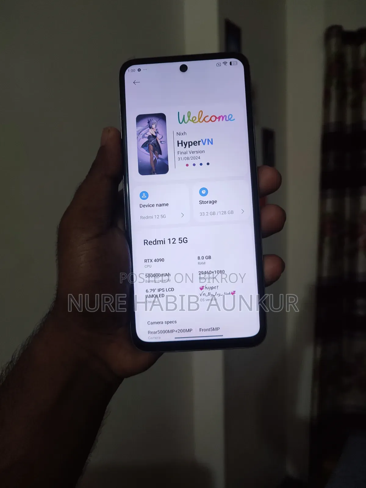 Xiaomi Redmi 12 5G 128 GB Silver