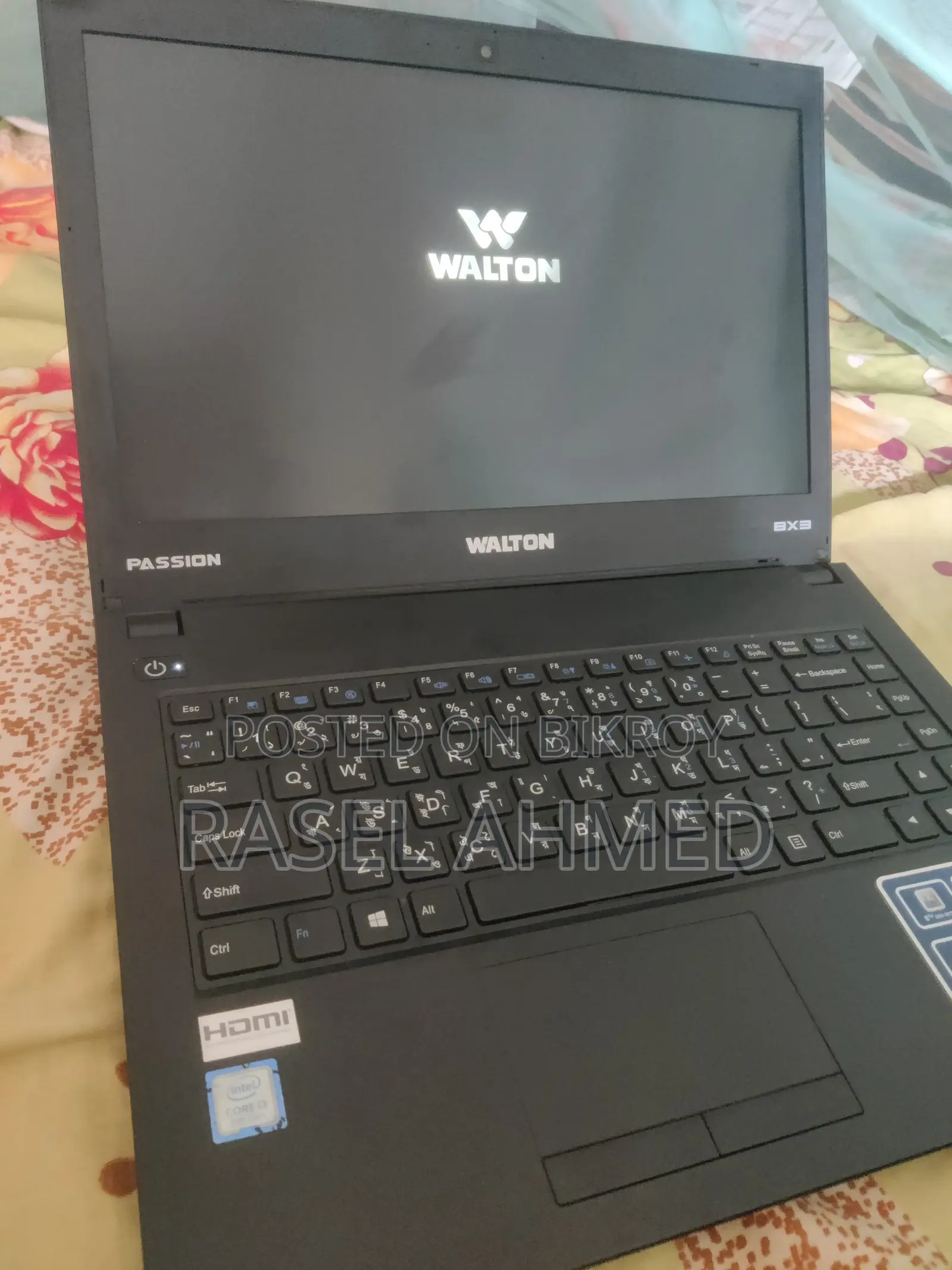 ল্যাপটপ ৮জিবি ইন্টেল কোর আই৩ এসএসডি ২৫৬জিবি
