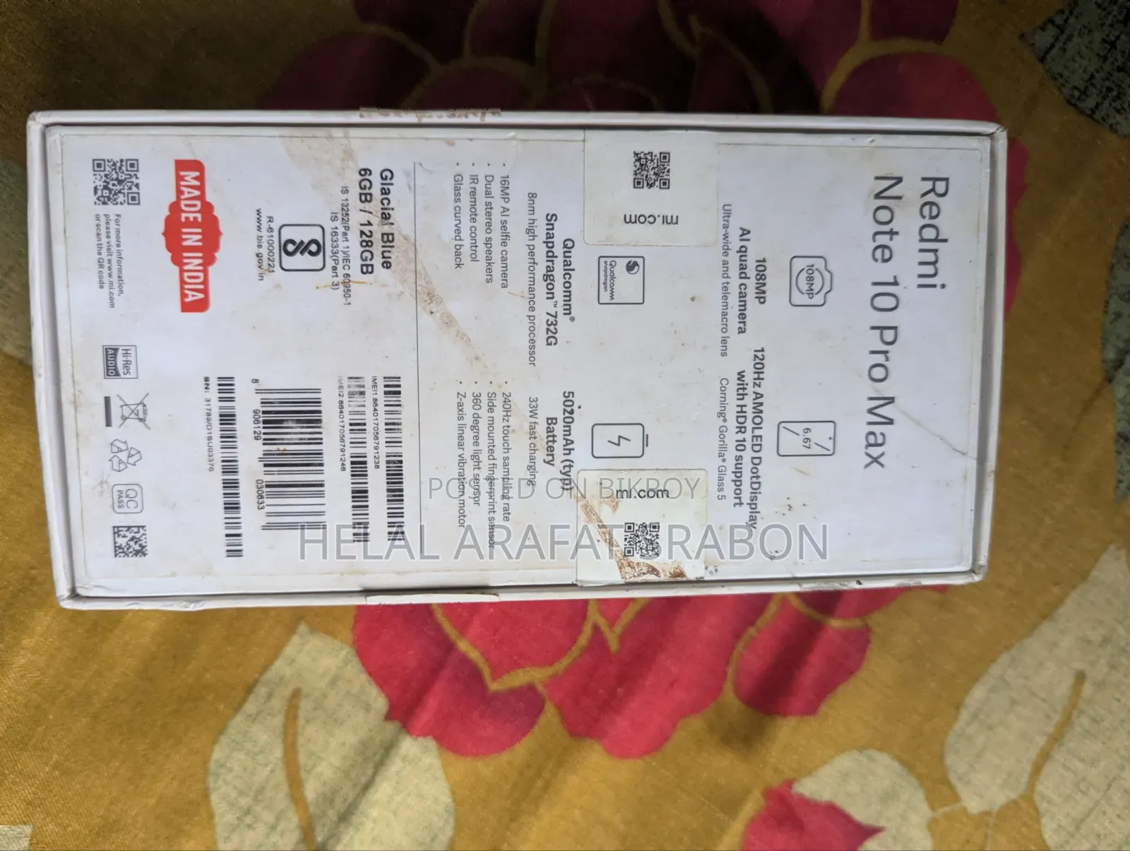 Xiaomi Redmi Note 10 Pro Max 128 GB Blue