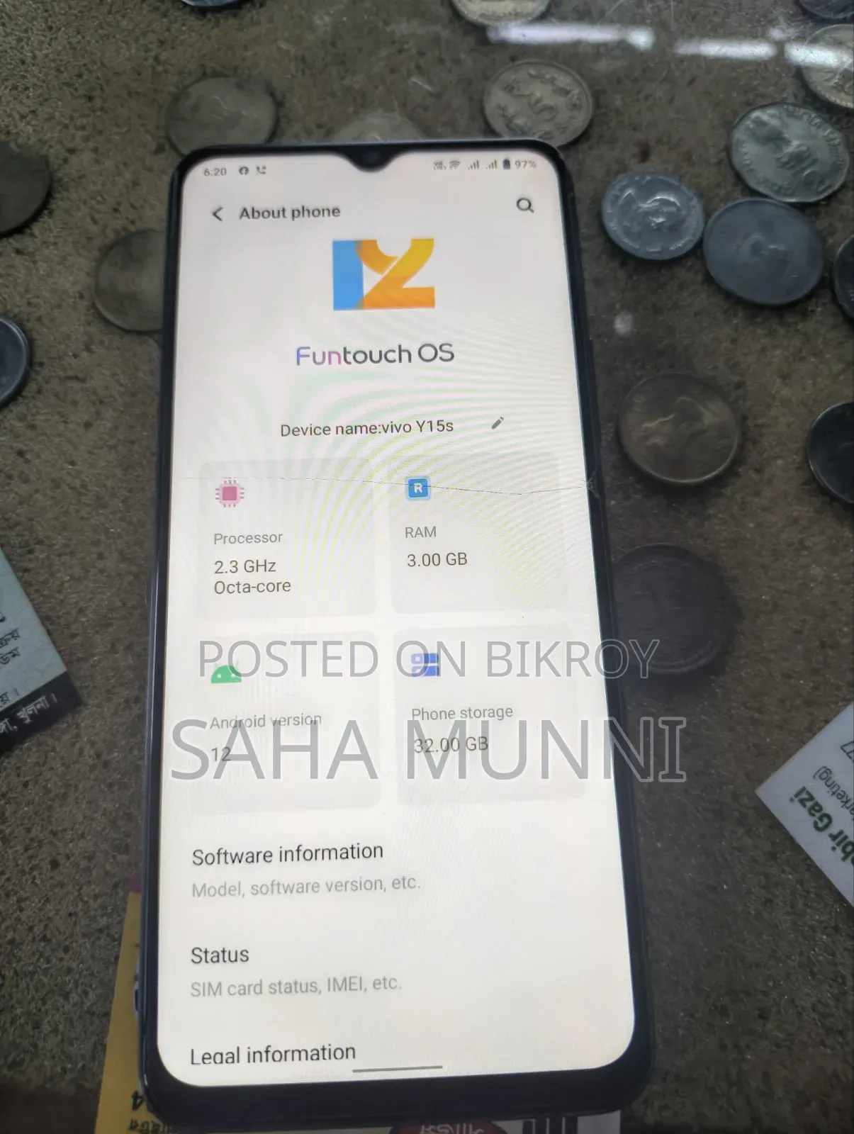 Vivo Y15S 32 GB Blue