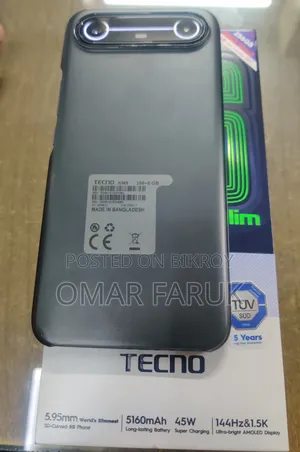 Tecno Spark Slim 256 GB Black