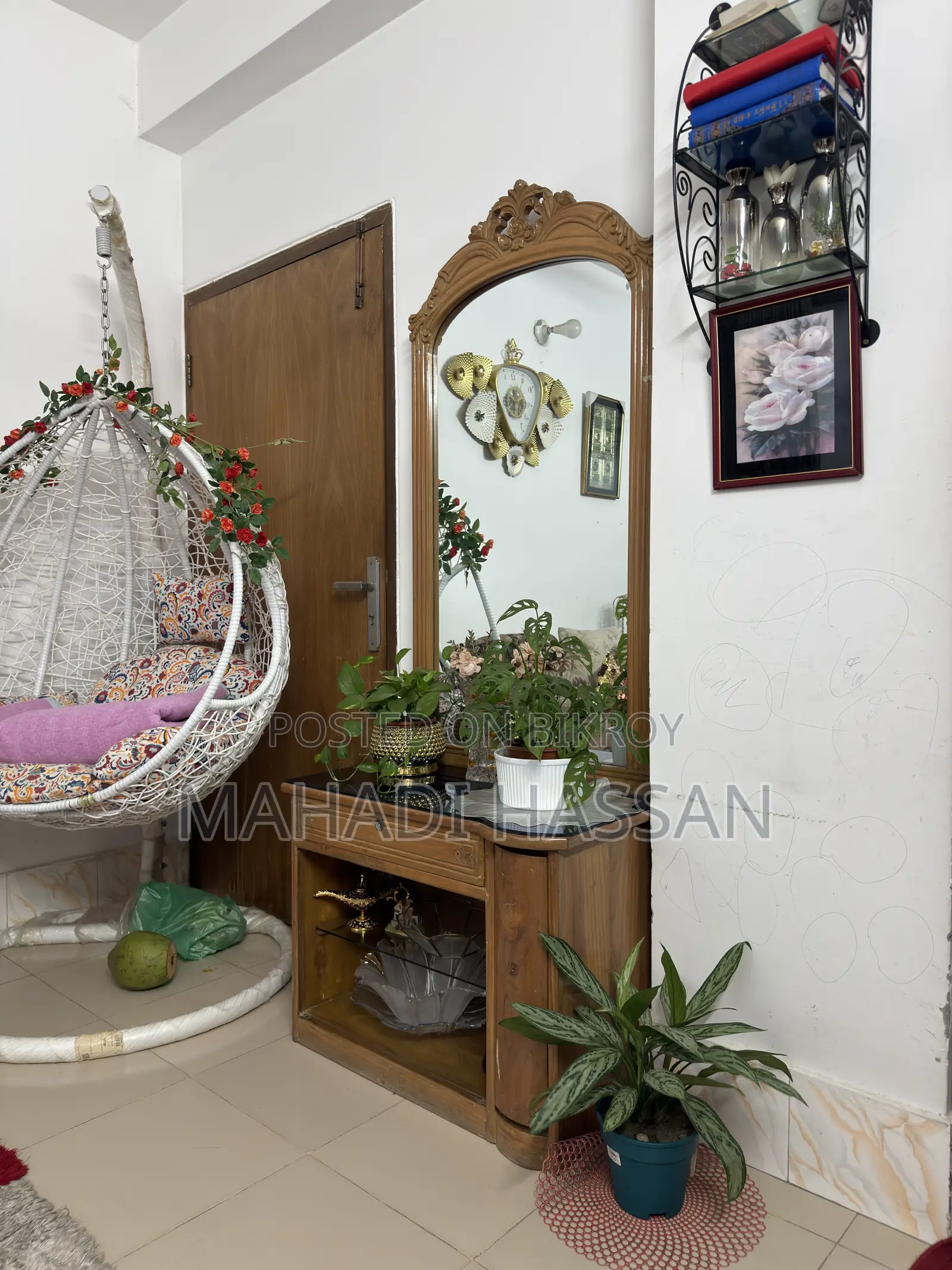 Teak wood dressing table.