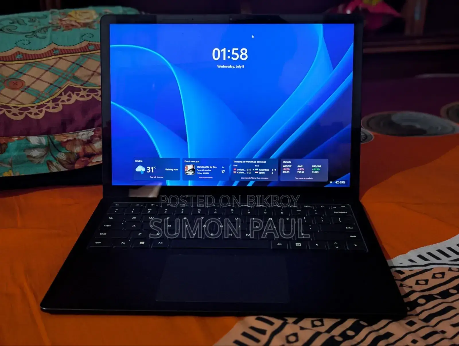 Laptop Microsoft Surface Laptop 3 8GB Intel Core I5 SSD 256GB