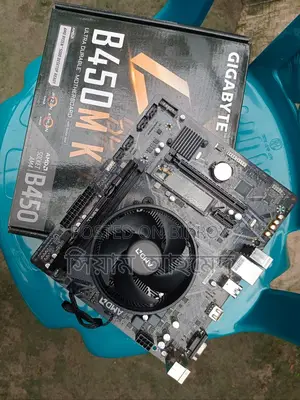 Gigabyte B450m K Ddr4 Am4 Motherboard Excellent Condition