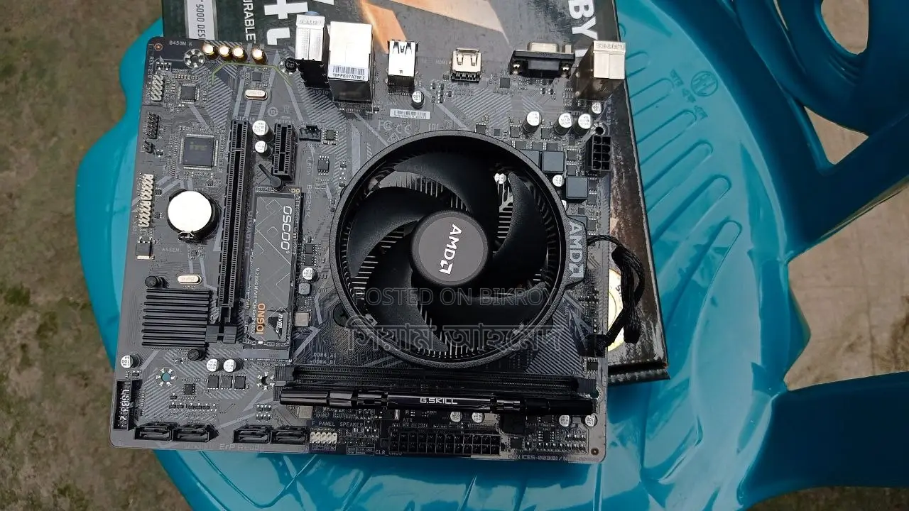 Gigabyte B450m K Ddr4 Am4 Motherboard Excellent Condition