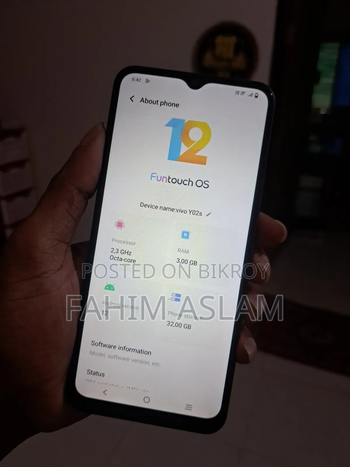 New Vivo Y02s 32 GB Gray