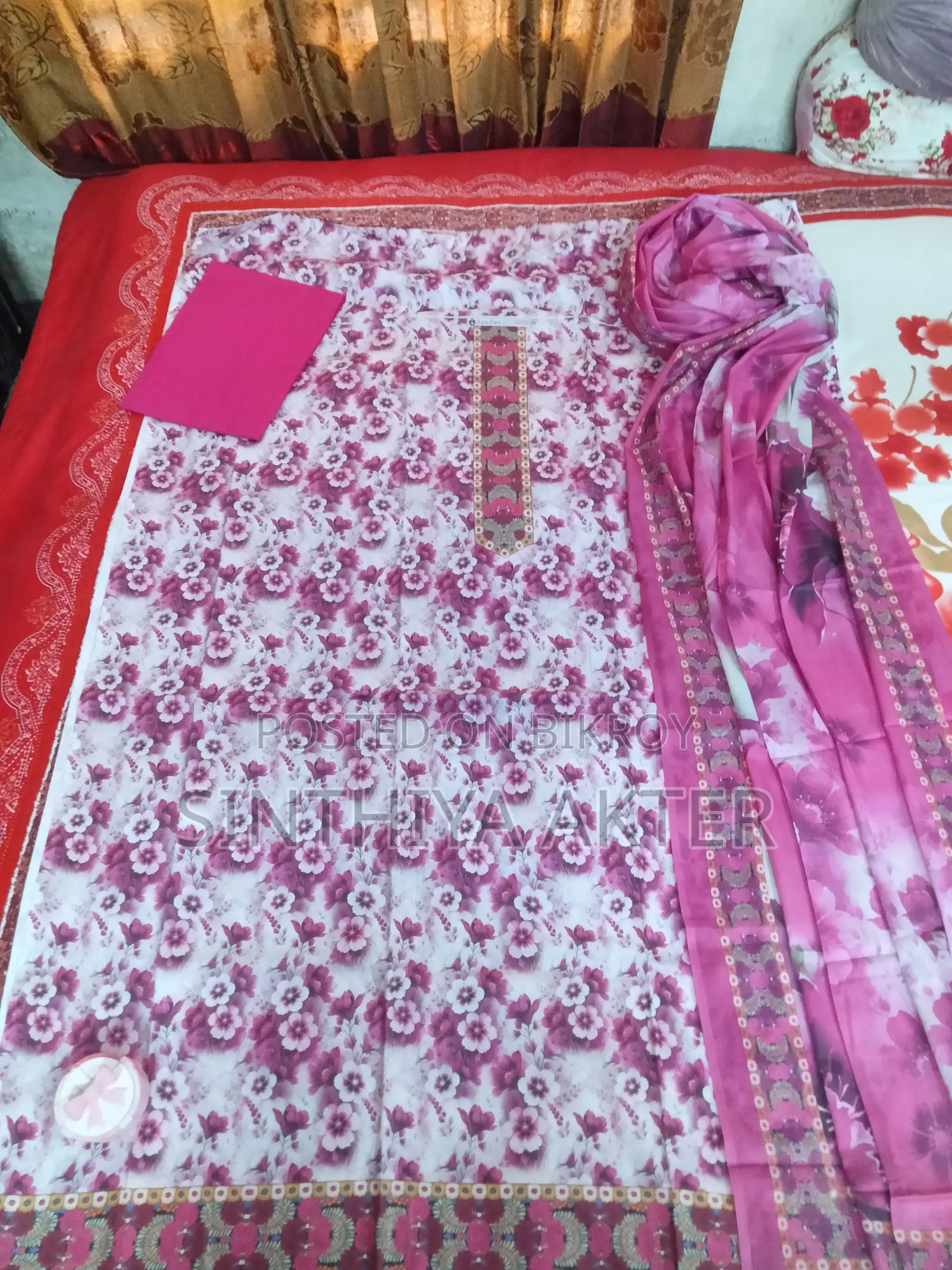 নতুন ডিজাইনের কটন আনস্টীচ থ্রি-পিস কালেকশন