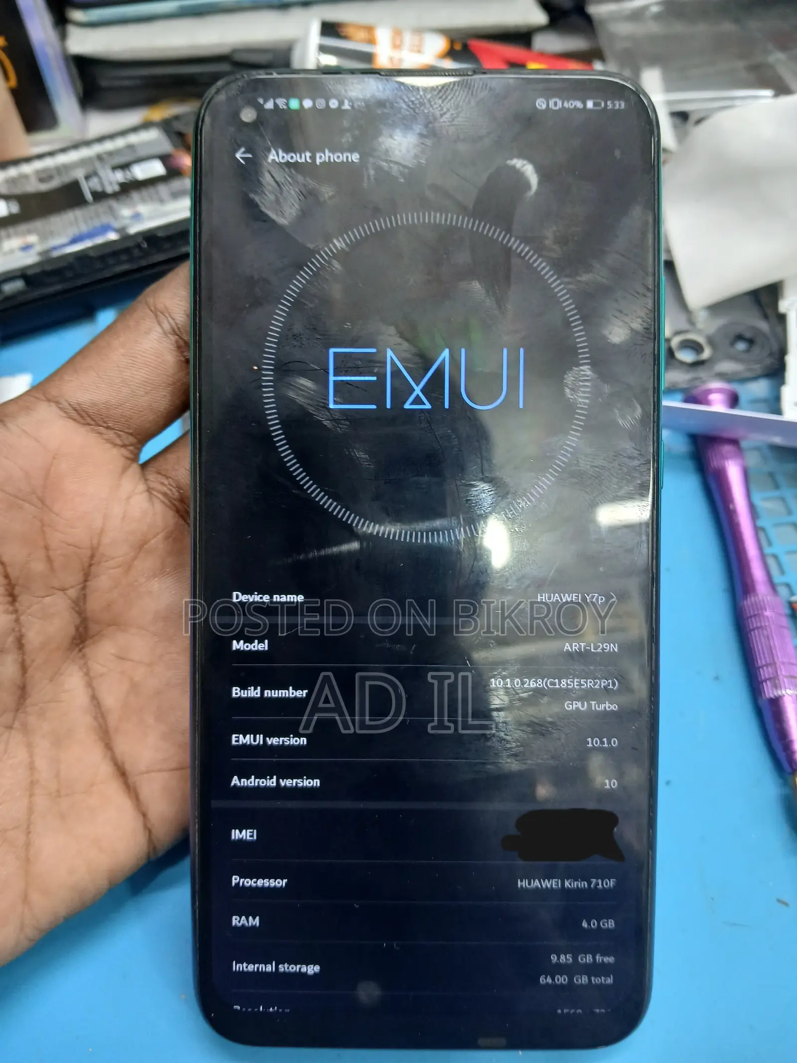 Huawei Y7p 64 GB Gray
