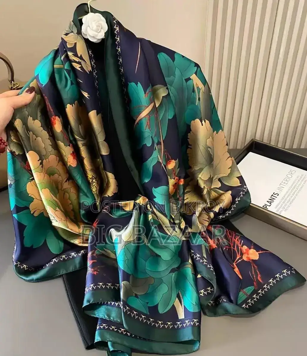 Premium Luxury Satin Silk Scarf
