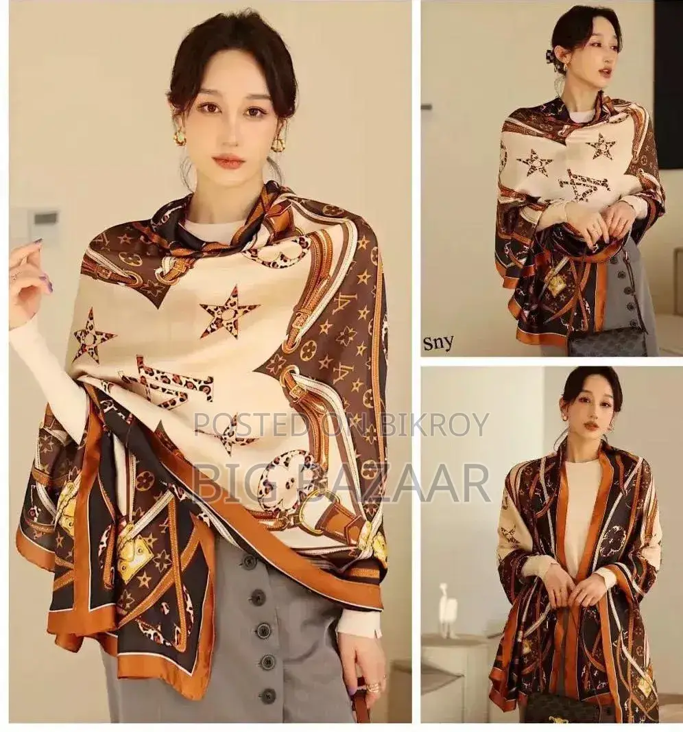 Premium Luxury Satin Silk Scarf