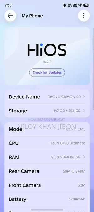 Tecno Camon 40 256 GB Green