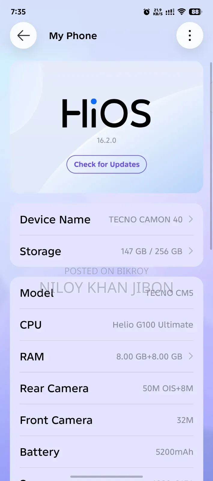 Tecno Camon 40 256 GB Green