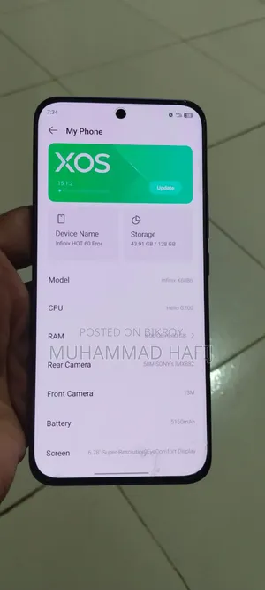 নতুন ইনফিনিক্স হট ৬০ প্রো+ ১২৮ জিবি পার্পল