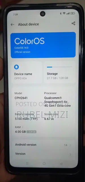 Oppo A3x 128 GB
